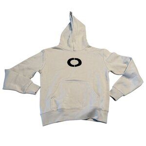 NWT Ovation Cream Cotton Blend Logo Fleece Hoodie Youth Medium YM